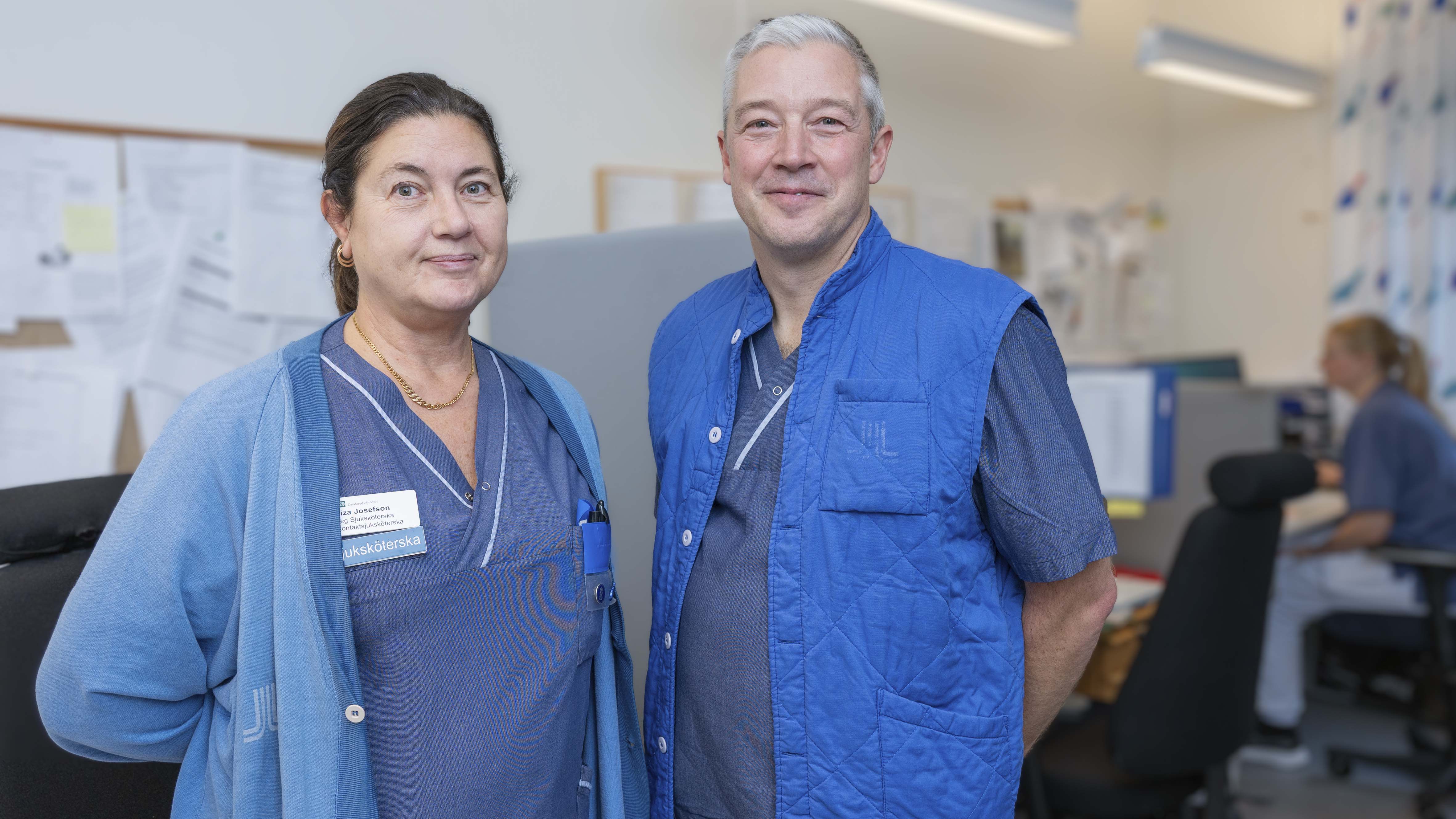 två personer närbild