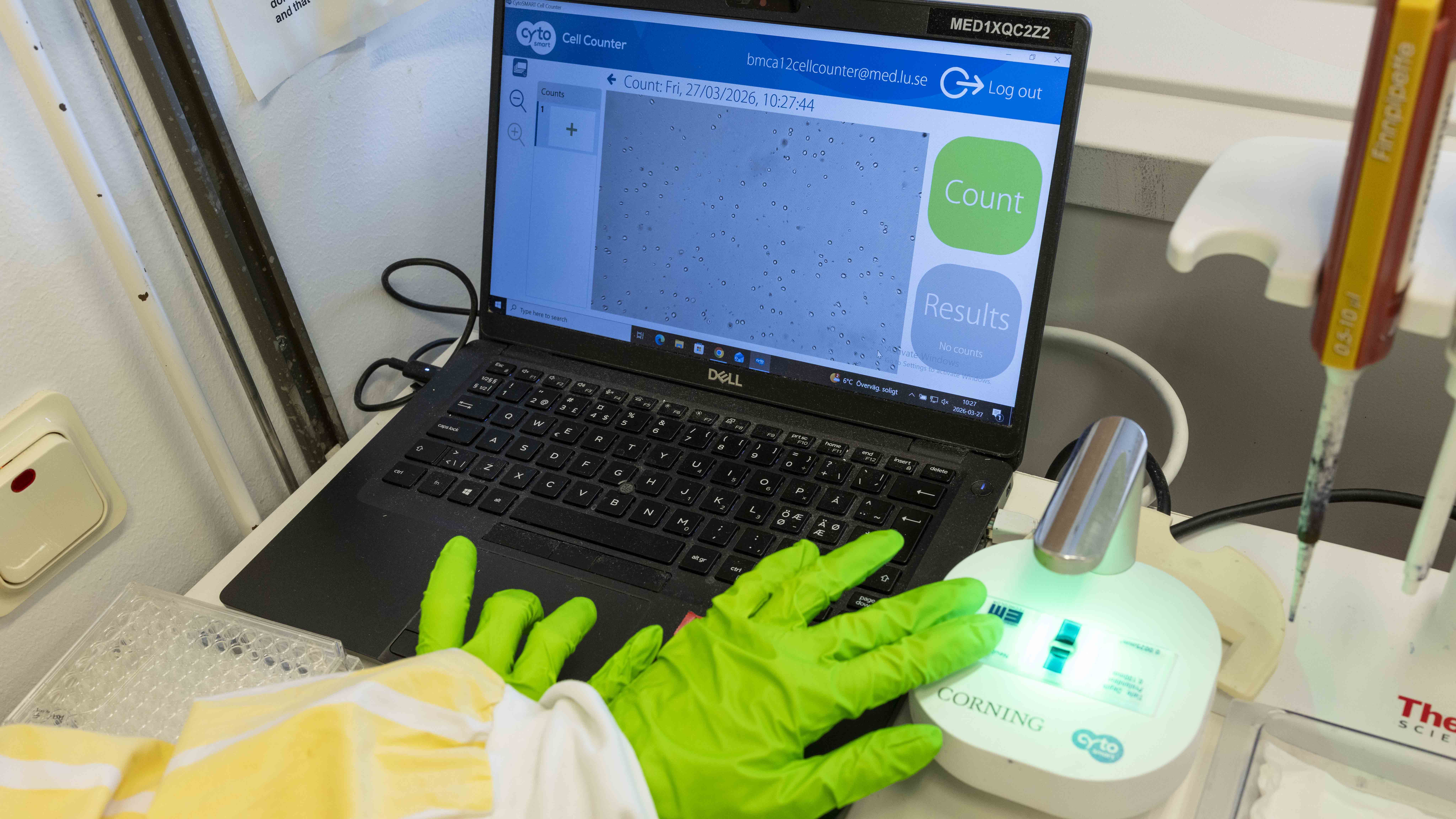 utrustning på laboratorium