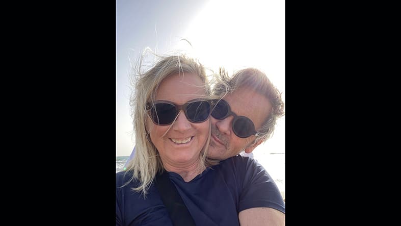 Selfie man och kvinna