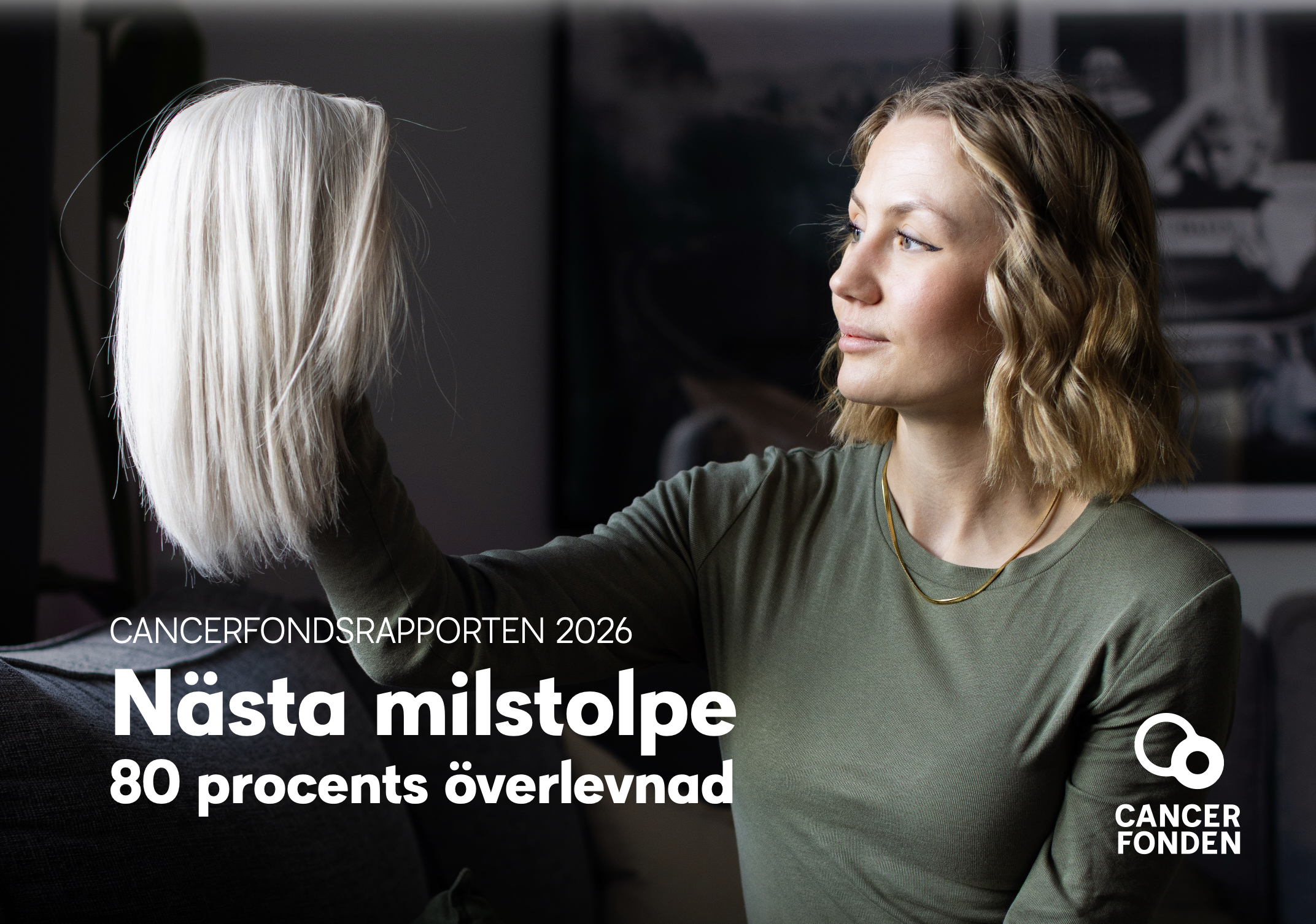 Cancerfondsrapporten 2026. Fotograf omslag: Sanna Percivall