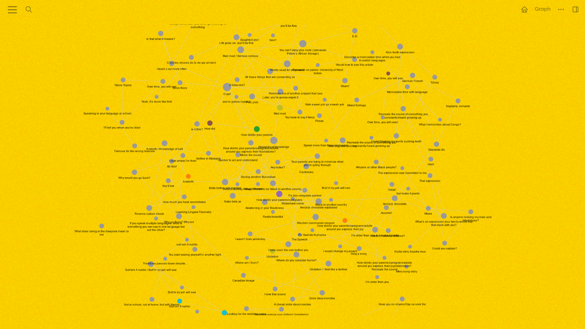 Network graph illustration