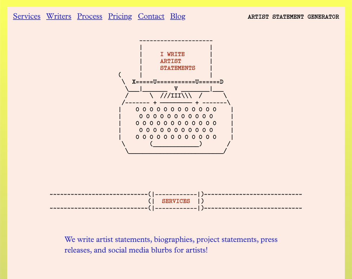 iwriteartiststatements.com