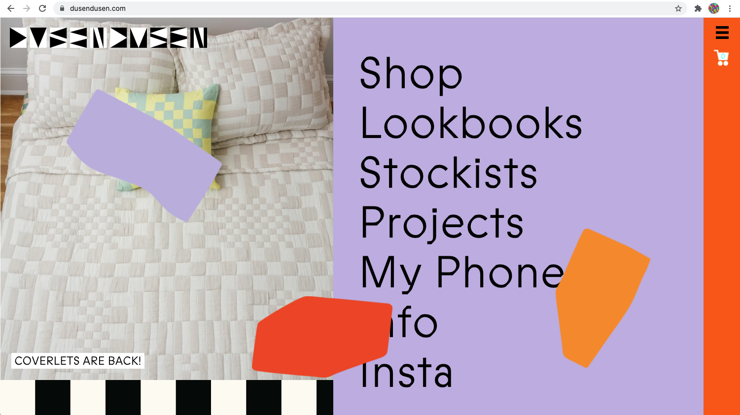 There are a few easter eggs on the site! When you open up the main menu, click on one of the blobs that pop up.