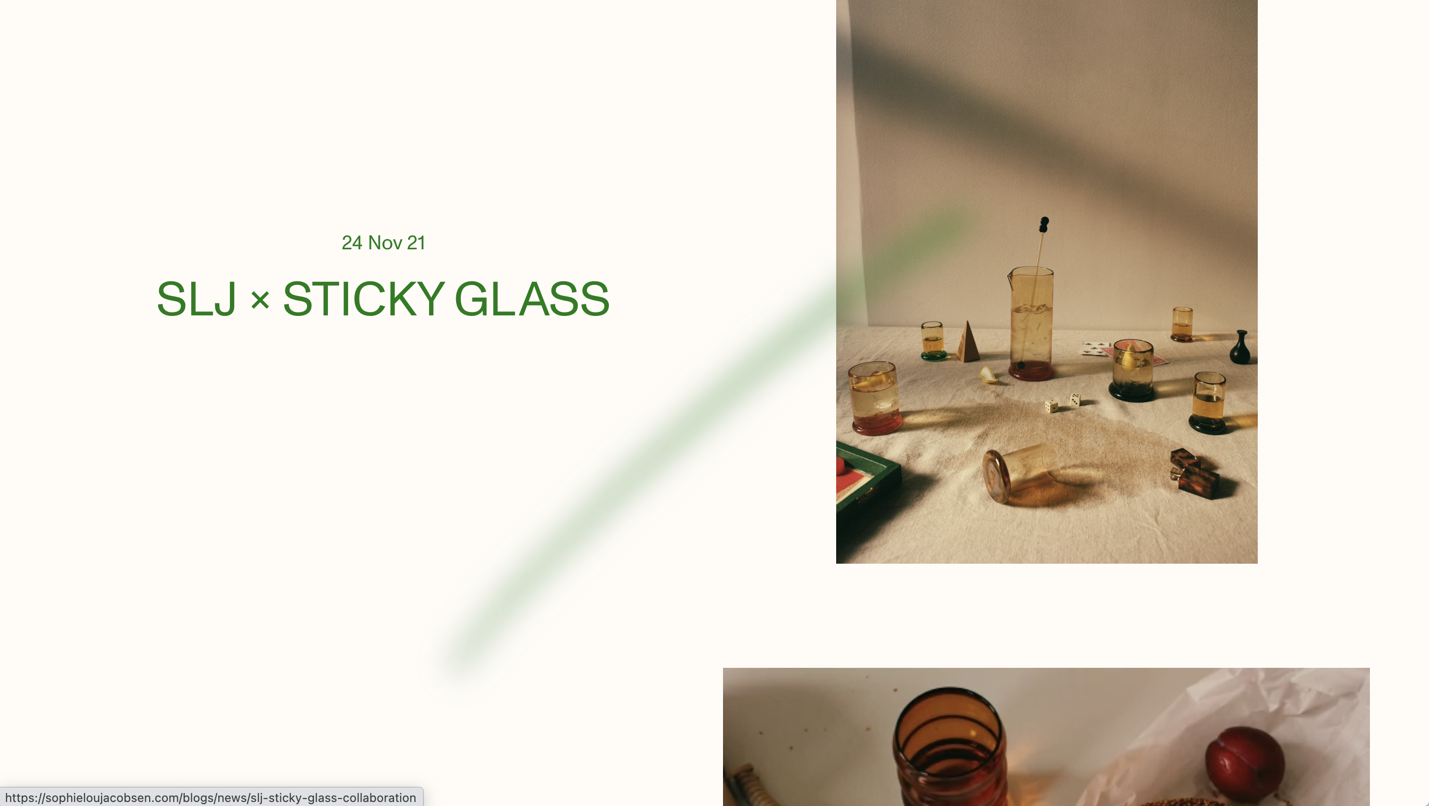 There's a blog on the site too...