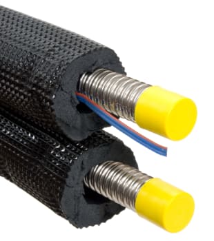 Solarflex stålrør 2xDN25, L=25m, 13mm isolasjon