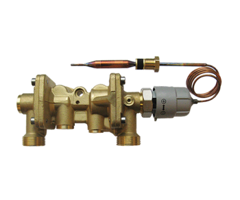 PTC2+P vinklet, trykk- og termostatstyrt, komplett