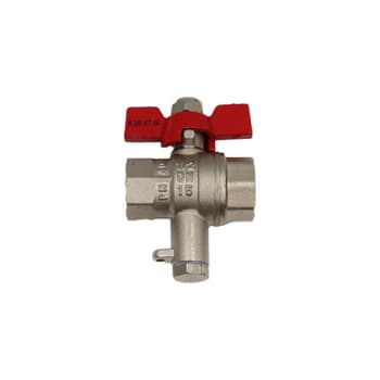 Kuleventil m/følerlomme, 1/2" inv/inv