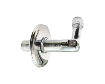 TV Vinkelkupling, 1/2" - 3/8"/10 mm, m/lav rosett