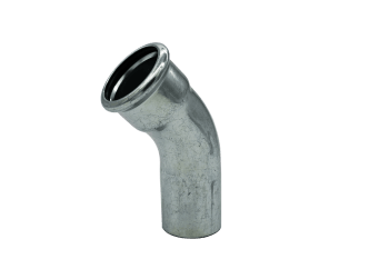 Hi-Press, Galv 108mm Bend 45° , 1 muffe