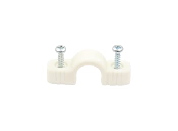 TV Klammer for 18 mm varerør m/skrue - enkel (100/eske)