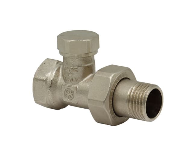 Returventil, radiator 1/2" rett
