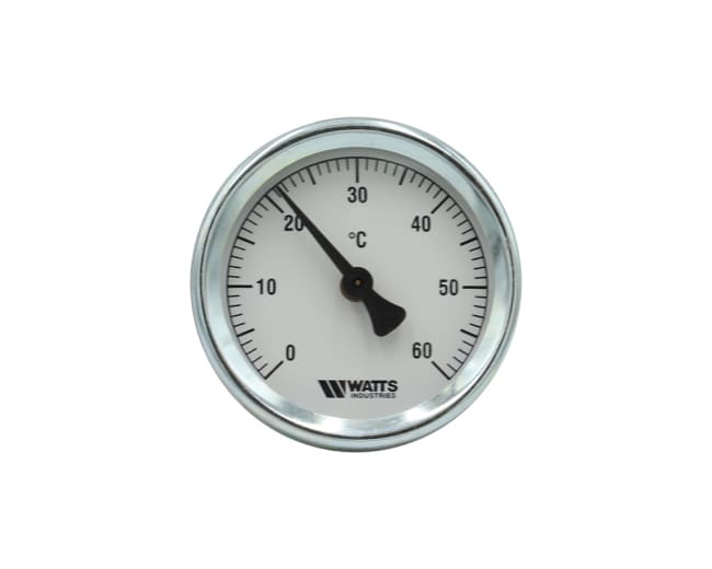 Termometer Ø63, 0-60°C, strap-on