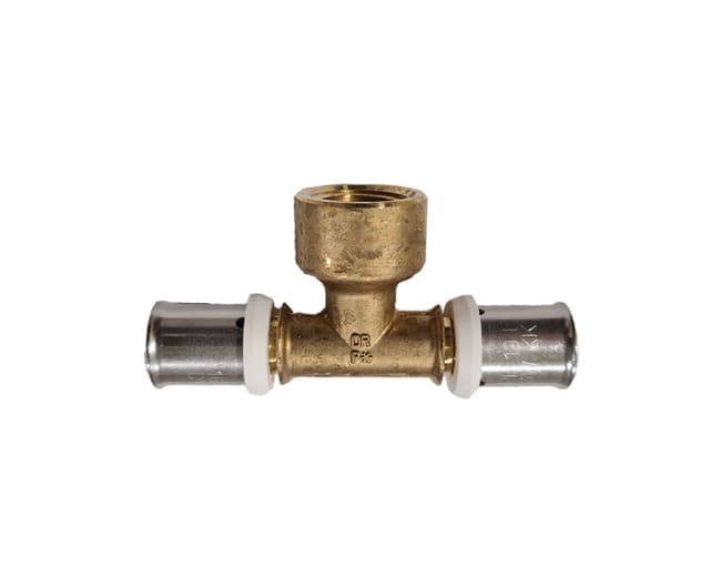 Multipress T-rør 20x2 - 3/4" inv - 20x2