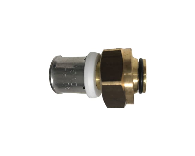 Multipress Overgang med løpemutter, 20x2 - 3/4" EK