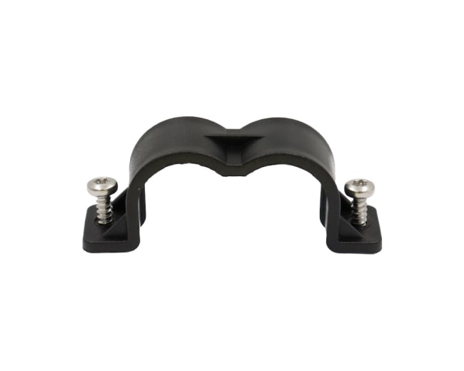 TV Klammer for 28 mm varerør m/skrue - dobbel (100/eske)