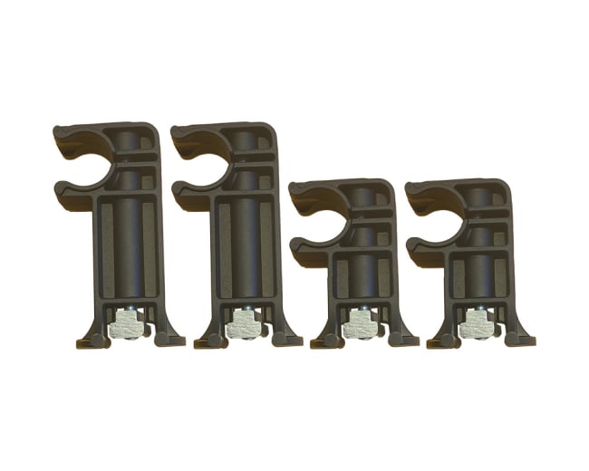 TV Festeklammer for fordeler 3/4", komplett