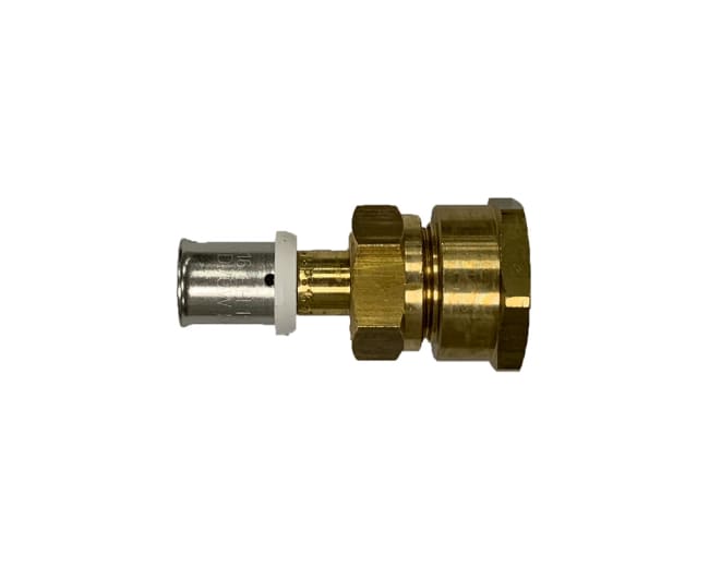 Multipress Overgangsmuffe med løs gjenge 16x2 - 3/4" inv