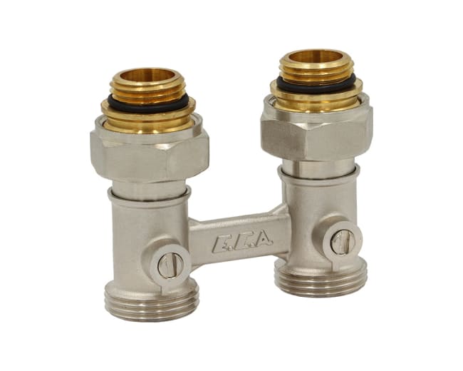 H-ventil, rett, 1/2" x EK