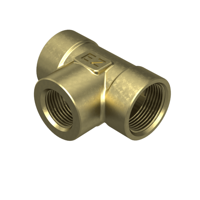 TV Mess T-rør forkr. 3/8" inv