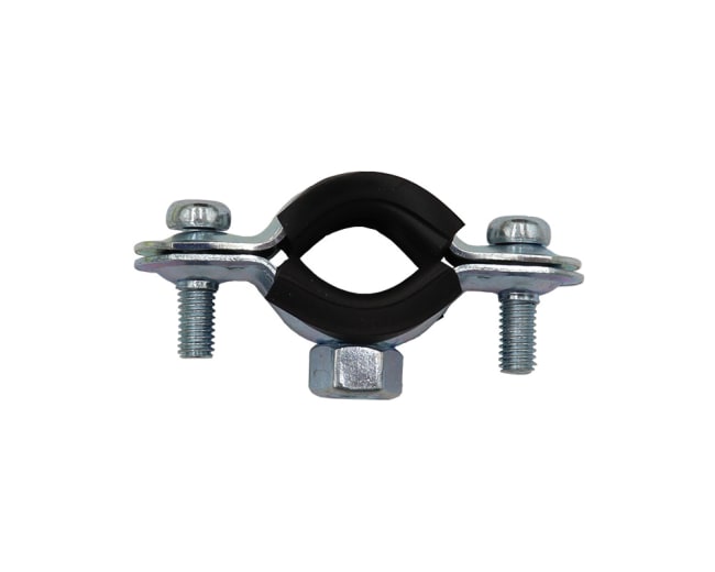 Rørklammer m/gummidemping 20-25 M8 Dobbel skrue