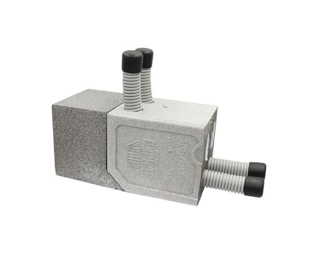 Schöko gulvboks m/varerør Ø25mm, 90mm, 230x115x120