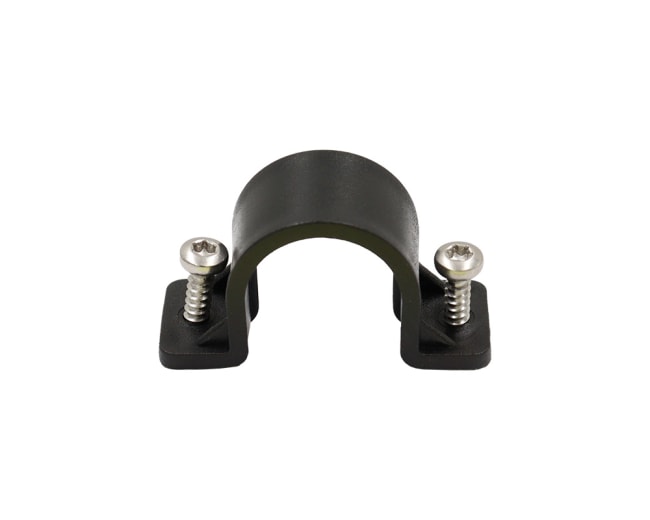 TV Klammer for 28 mm varerør m/skrue - enkel (150/eske)