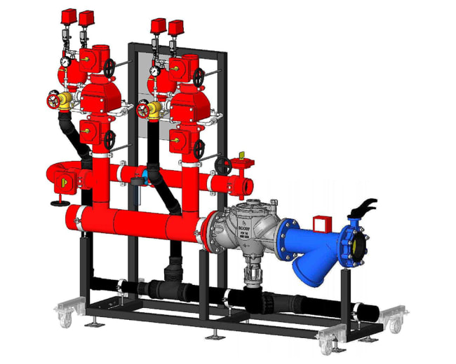 Prefab sprinklersentral ADSS1541010/100H