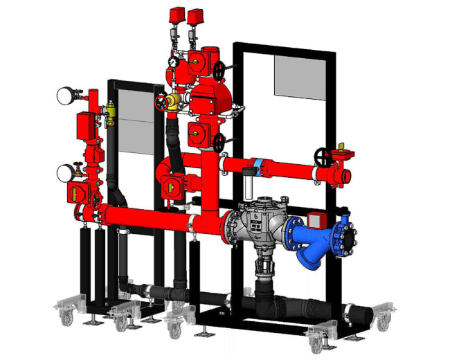 Prefab sprinklersentral CUSS1041050/80H
