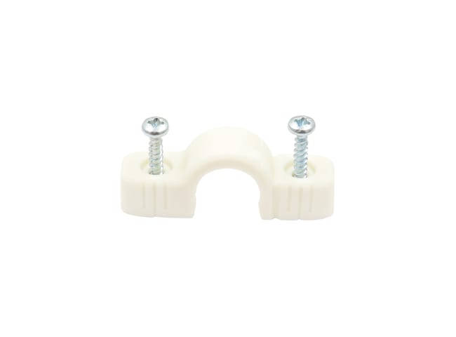 TV Klammer for 18 mm varerør m/skrue - enkel (100/eske)