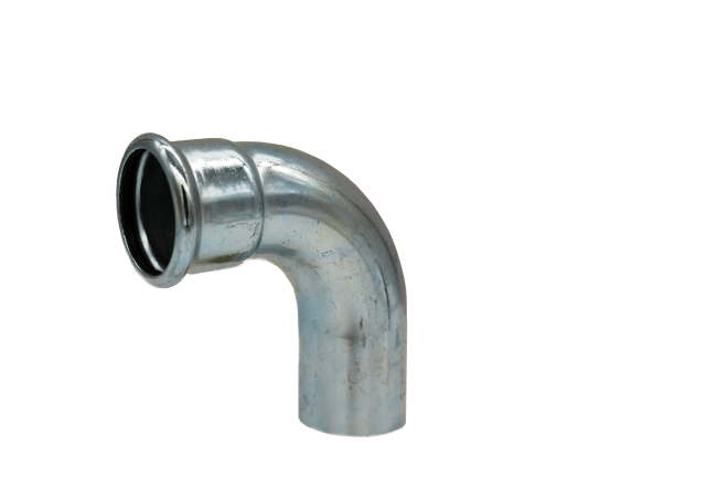 Hi-Press, Galv 108mm Bend 90° , 1 muffe