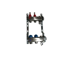 Fordeler 1" RF, 2 krets m/ flowmeter og retur regul.