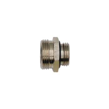 Overg. ansatsnippel, 3/4" EK - 1/2" m/o-ring, forkr. GF