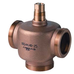 Siemens 3-veis shuntventil, VXG44, DN40, kvs 25