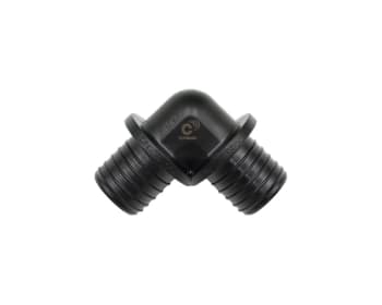 Aksialpress skjøtealbue, 25x2,3 mm, PN6, PPSU