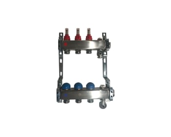 Fordeler 1" RF, 3 krets m/ flowmeter og retur regul.