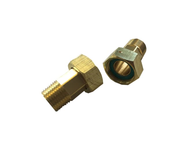 Vannmålerkupling Innv. 3/4" - Utv. 1/2"