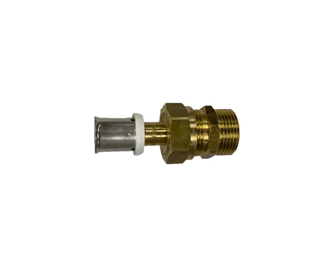Multipress Tippunion med løs gjenge 16x2 - 3/4" utv