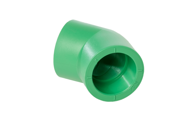 Albue 45º PP-R Ø75 - GREEN