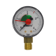 Manometer Ø50 med tilkobling under, 0-4 bar, 1/4"