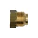 Manometer serviceventil, 1/2" utv - 1/4" inv