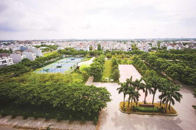 Cảnh quan nội khu được trau chuốt tại căn hộ The Art Cảnh quan nội khu được trau chuốt tại Căn hộ The Art