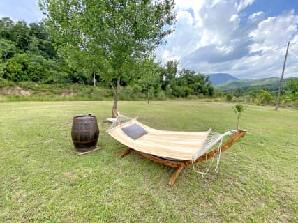 Piscina y jardín: para descansar en calma