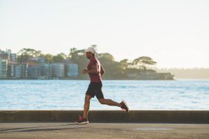 Man running in the morning