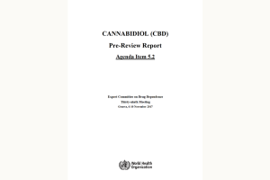 World Health Organisation Report on CBD