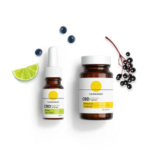 Cannaray CBD Sports Kit with CBD Oil and CBD Capsules