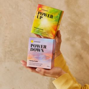 Cannaray Power Up & Power Down CBD Candles