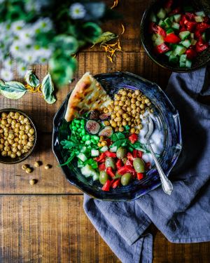 Bowl of healthy food