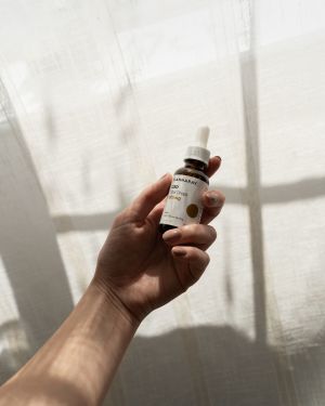 Cannaray CBD Oil Oral Drops in hand