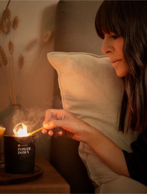 Claudia Winkleman Cannaray Power Down CBD Candle