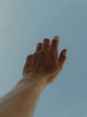 Hand reaching out